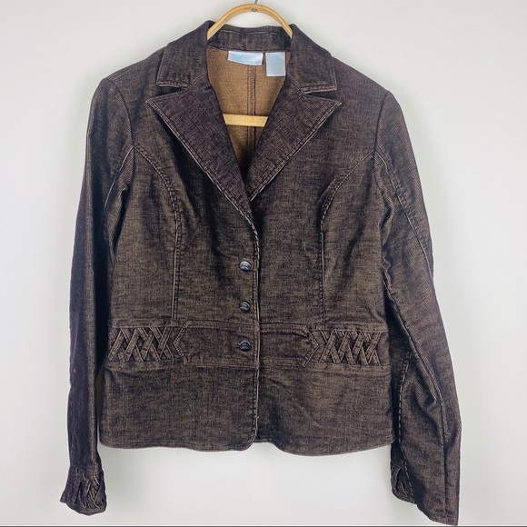 J.LO || Jennifer Lopez Corduroy Jacket; Size XL - Picture 1 of 13